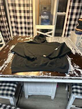 Carhartt Midweight Sleeve Logo Hooded Sweatshirt XL Tall Black